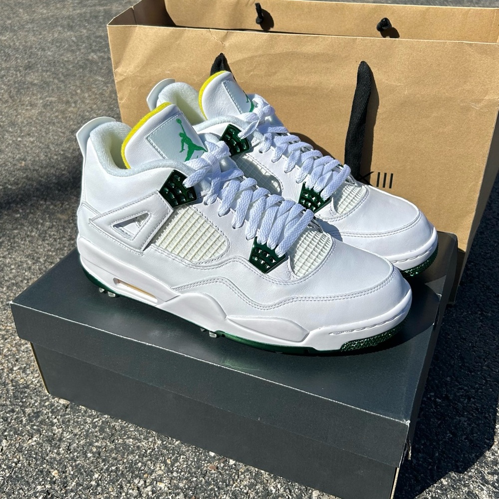 ❗️S⭕️LD❗️on another app - New Jordan 4 Golf Cleats “Masters”
